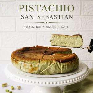 Pistachio San Sebastian Burnt Cheesecake